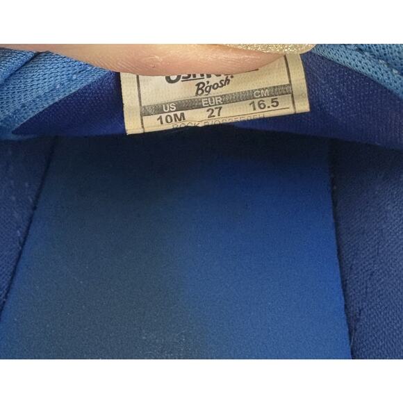 Boys Shoe Bundle Size 10C – Blue Crocs, Dino Clogs, OshKosh Sandals Lot - Picture 10 of 12